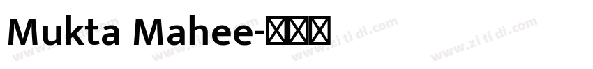 Mukta Mahee字体转换